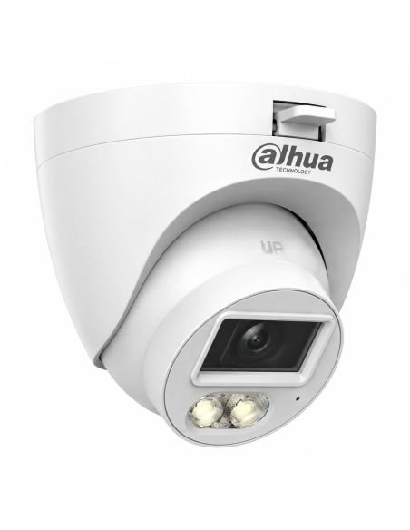 Camara domo Dahua 5MP Dual Light 4 en 1, vista en tres cuartos