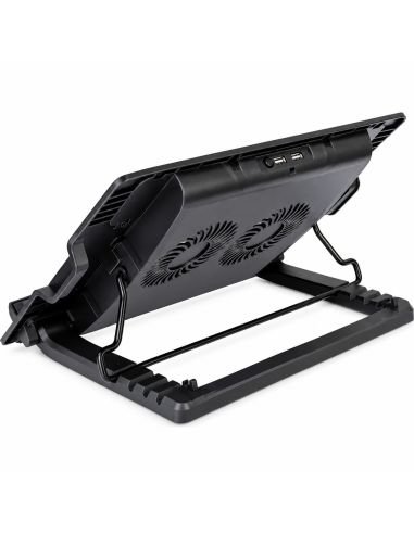 Base refrigerante para portatil por detras, con puertos USB y soporte inclinable