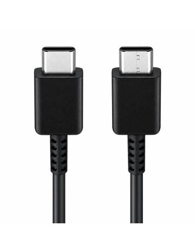 Conectores USB-C del cable Samsung, los dos extremos de cerca