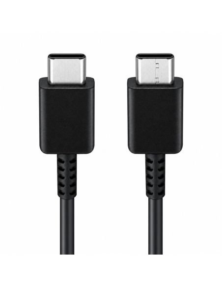 Conectores USB-C del cable Samsung, los dos extremos de cerca