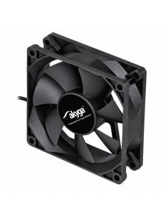 Ventilador de 8 cm negro con su cable Molex de 4 pines de paso 2