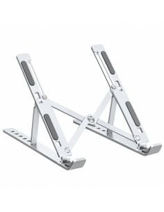 Base soporte de aluminio para portátil, plegable y con altura regulable