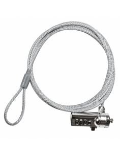Guaya de seguridad para portátil con candado de combinación de cuatro discos 2