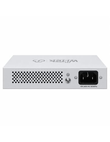 Puertos RJ45 del switch PoE Wi-Tek WI-PCES206