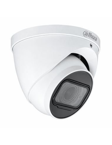 Cámara Dahua 4 en 1 2MP Domo Motorizado IR 60m, referencia DH-HAC-HDW1200TN-Z-S6, detalle de conectores y puertos