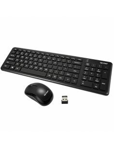 Combo inalambrico SAT KM201W: teclado, mouse y receptor USB