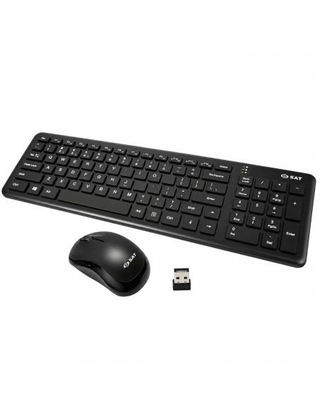 Combo inalambrico SAT KM201W: teclado, mouse y receptor USB