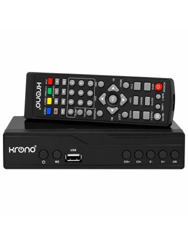 Decodificador TDT Krono KR-360 con su control remoto incluido