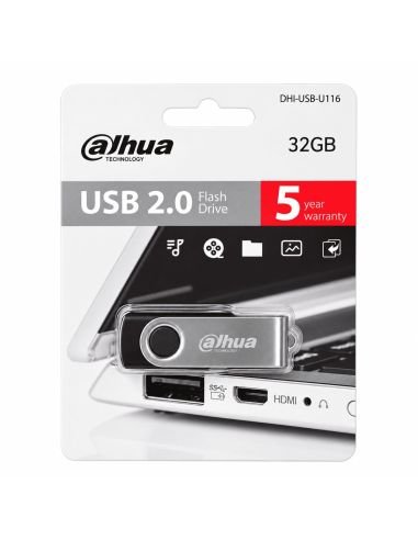Memoria USB Dahua 32GB DHI-USB-U116 en su empaque original