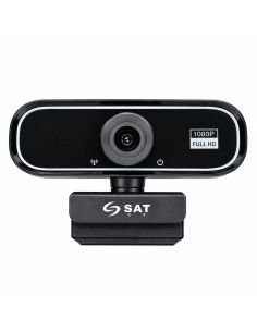 Cámara Web SAT HD 1080P para PC y Portátil, referencia SAT-CW1080ML, vista frontal