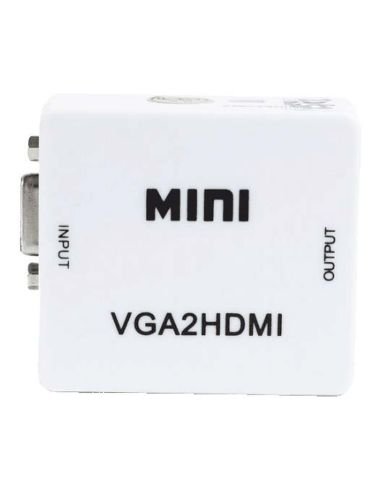 Convertidor VGA a HDMI MINI con entrada VGA y salida HDMI