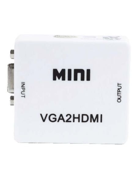 Convertidor VGA a HDMI MINI con entrada VGA y salida HDMI