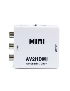 Convertidor RCA a HDMI MINI AV2HDMI con entradas de video y audio