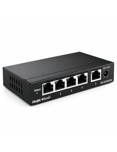 Switch Reyee RG-ES205GC 5 Puertos Gigabit Nube CCTV, referencia RG-ES205GC, vista frontal