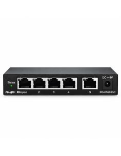 Switch Reyee RG-ES205GC 5 Puertos Gigabit Nube CCTV, referencia RG-ES205GC, vista frontal 2