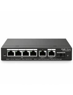 Switch PoE Reyee RG-ES206GS-P 6 Puertos Gigabit SFP 54W, referencia RG-ES206GS-P, vista frontal 2
