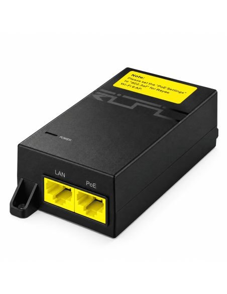 Inyector PoE Reyee RG-POE-AT30 1 Puerto Gigabit 31,2W, referencia RG-POE-AT30, vista en ángulo