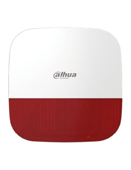 Sirena Exterior Inalámbrica Dahua DHI-ARA13-W2-R 110 dB IP65, vista frontal
