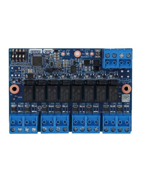 Módulo Expansor de 8 Salidas Dahua DHI-ARM708-RS RS-485, vista frontal