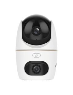 Cámara WiFi Dahua DH-IPC-H3DP-3F-0280B-0600B Doble Lente 3+3MP Interior 2.8+6mm, referencia DH-IPC-H3DP-3F-0280B-0600B, vista fr