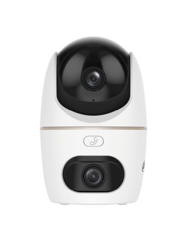 Cámara WiFi Dahua DH-IPC-H3DP-3F-0280B-0600B Doble Lente 3+3MP Interior 2.8+6mm, referencia DH-IPC-H3DP-3F-0280B-0600B, vista fr