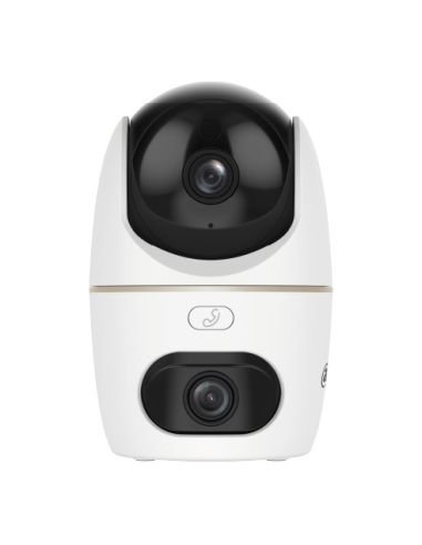 Cámara WiFi Dahua DH-IPC-H3DP-3F-0360B Doble Lente 3+3MP Interior 3.6mm, referencia DH-IPC-H3DP-3F-0360B, vista frontal