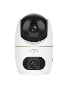 Cámara WiFi Dahua DH-IPC-H5DP-5F-0280B-0600B Doble Lente 5+5MP Interior 2.8+6mm, referencia DH-IPC-H5DP-5F-0280B-0600B, vista fr