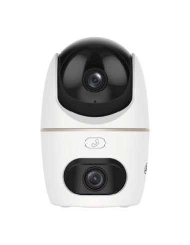 Cámara WiFi Dahua DH-IPC-H5DP-5F-0280B-0600B Doble Lente 5+5MP Interior 2.8+6mm, referencia DH-IPC-H5DP-5F-0280B-0600B, vista fr