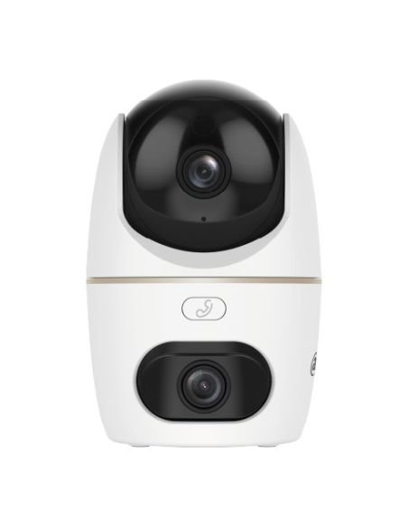 Cámara WiFi Dahua DH-IPC-H5DP-5F-0360B Doble Lente 5+5MP Interior 3.6mm, referencia DH-IPC-H5DP-5F-0360B, vista frontal