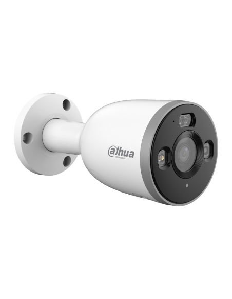 Cámara Bala WiFi Dahua DH-IPC-F3DP-PV-0280B 3MP Disuasión Activa IP67, referencia DH-IPC-F3DP-PV-0280B, detalle de conectores y 