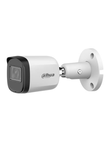 Cámara Bala Metálica Dahua DH-HAC-B2A51N-U-A-0280B-S3-DIP 5MP 4 en 1 2.8mm, vista frontal