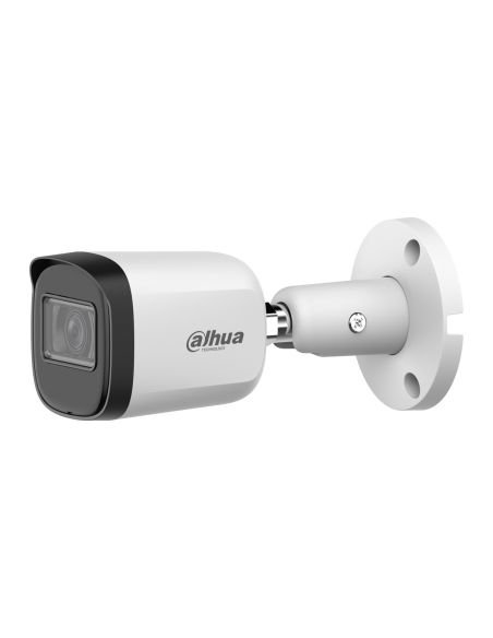 Cámara Bala Metálica Dahua DH-HAC-B2A51N-U-A-0280B-S3-DIP 5MP 4 en 1 2.8mm, vista frontal