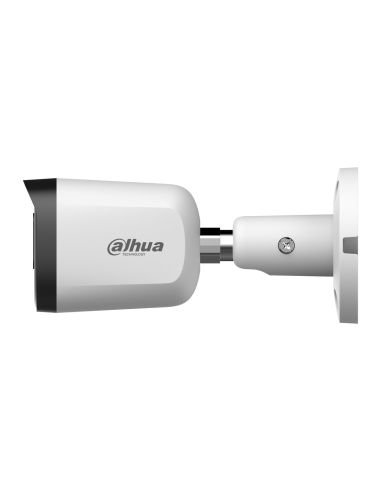 Cámara Bala Metálica Dahua DH-HAC-B2A51N-U-A-0280B-S3-DIP 5MP 4 en 1 2.8mm, detalle de conectores y puertos