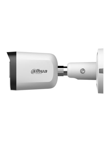 Cámara Bala Metálica Dahua DH-HAC-B2A51N-U-A-0280B-S3-DIP 5MP 4 en 1 2.8mm, detalle de conectores y puertos
