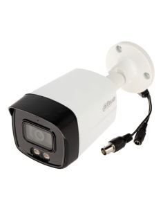 Cámara Bala Dahua DH-HAC-HFW1509TLMN-IL-A-0280B-S2 5MP Smart Dual Light 40m, vista frontal