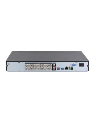 Grabador XVR Dahua DH-XVR5216AN-I3-T 16 Canales 5MP 2 Discos, detalle de conectores y puertos