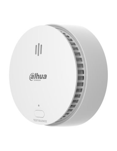 Detector de Humo Inalámbrico Dahua DHI-HY-SA21A-W2 Fotoeléctrico 85 dB, vista en ángulo