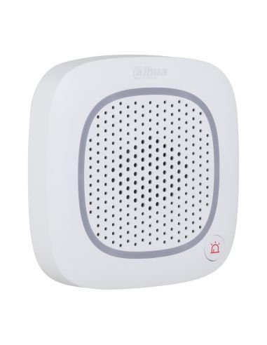 Sirena con Intercomunicador Inalámbrica Dahua DHI-ARA14-W2 Audio Bidireccional, detalle de conectores y puertos