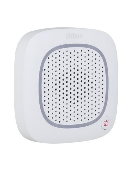 Sirena con Intercomunicador Inalámbrica Dahua DHI-ARA14-W2 Audio Bidireccional, detalle de conectores y puertos