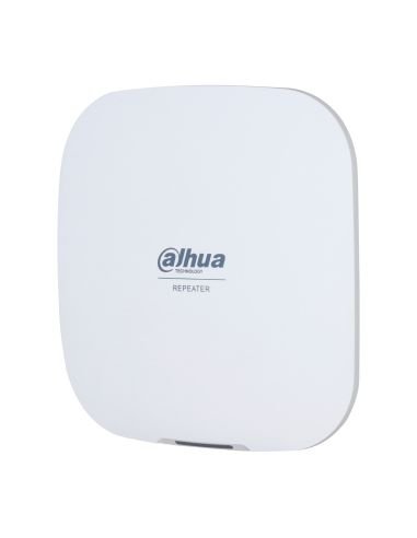Repetidor de Alarma Inalámbrico Dahua DHI-ARA43-W2 128 Periféricos, detalle de conectores y puertos
