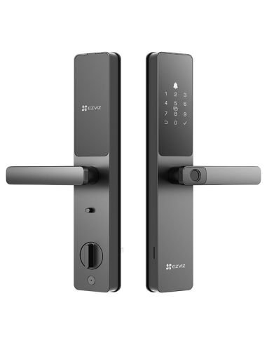 Cerradura Inteligente EZVIZ CS-DL05-R201-WBCP-GR Huella WiFi y Bluetooth, vista frontal