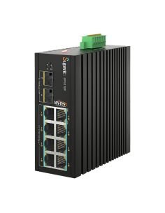 Switch PoE Industrial Wi-Tek SP3010F 8 Puertos Gigabit 2 SFP 240W, vista principal