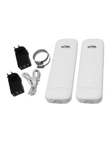 Radio Enlace Wi-Tek WI-CPE513P-KIT-V3 5GHz 300Mbps 5 km PoE Out Par, vista 4