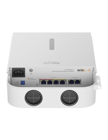 Switch PoE Exterior Wi-Tek WI-PCES206-O 4 Puertos 10/100 IP65 60W, vista principal
