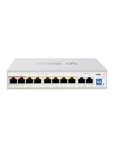 Switch PoE Cloud Wi-Tek WI-PCES210G 8 Puertos PoE 2 Uplink Gigabit 100W, vista principal