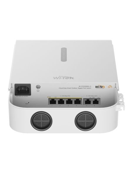 Switch PoE Exterior Gigabit Wi-Tek WI-PCES306G-O 4 Puertos IP65 60W, vista principal