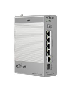 Switch PoE Industrial Wi-Tek WI-PCES306GF-H 4 Puertos Gigabit 802.3bt Riel DIN, vista principal 2