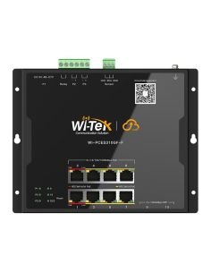 Switch PoE Industrial Plano Wi-Tek WI-PCES310GF-F 8 Puertos Gigabit 2 SFP 145W, vista principal