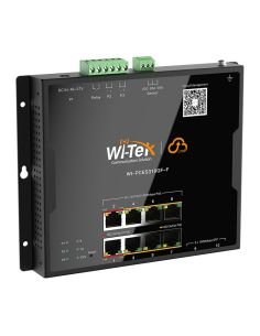 Switch PoE Industrial Plano Wi-Tek WI-PCES310GF-F 8 Puertos Gigabit 2 SFP 145W, vista principal 2