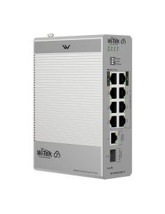 Switch PoE Industrial Wi-Tek WI-PCES310GF-H 8 Puertos Gigabit Riel DIN 110W, vista principal 2